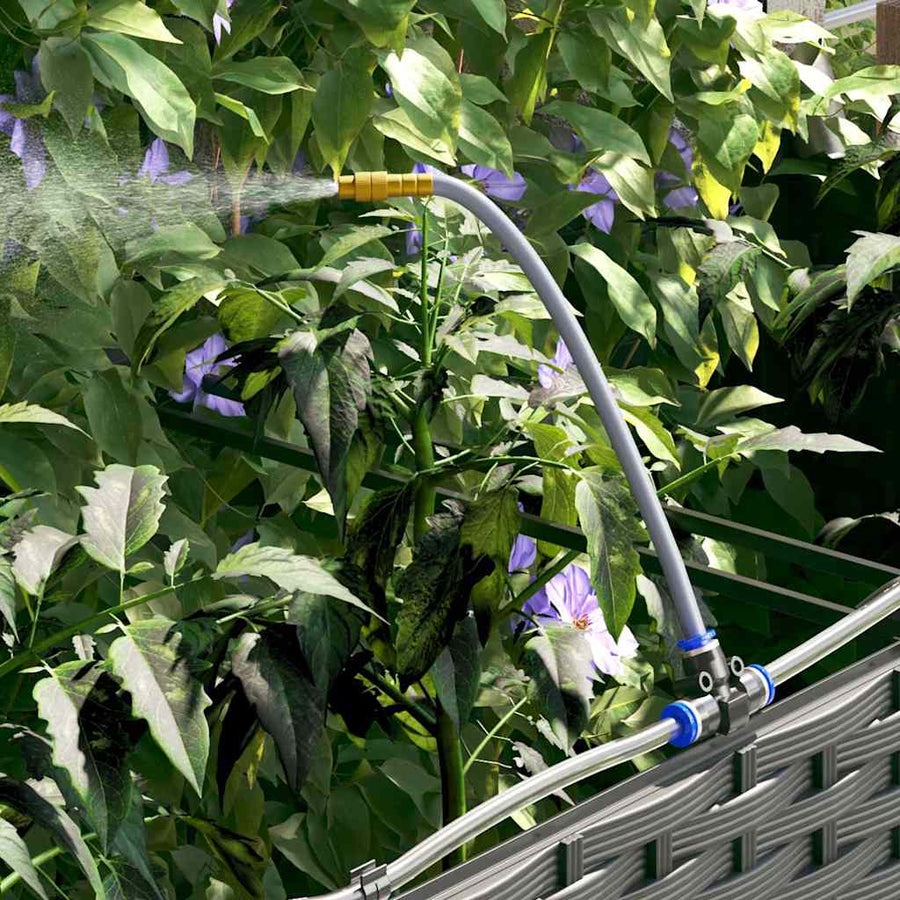 Tuin Bloempot 4 pcs Zwart Staal