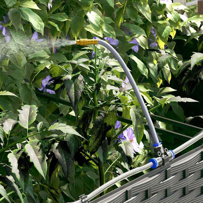 Tuin Bloempot 4 pcs Zwart Staal