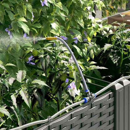 Tuin Bloempot Zwart 40 x 40 x 126 cm Staal