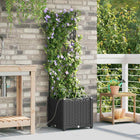 Garden Flower Pot Black 40 x 40 x 142 cm Steel