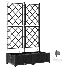 Tuin Bloempot 2 pcs Zwart Staal