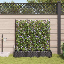 Tuin Bloempot 3 pcs Zwart Staal