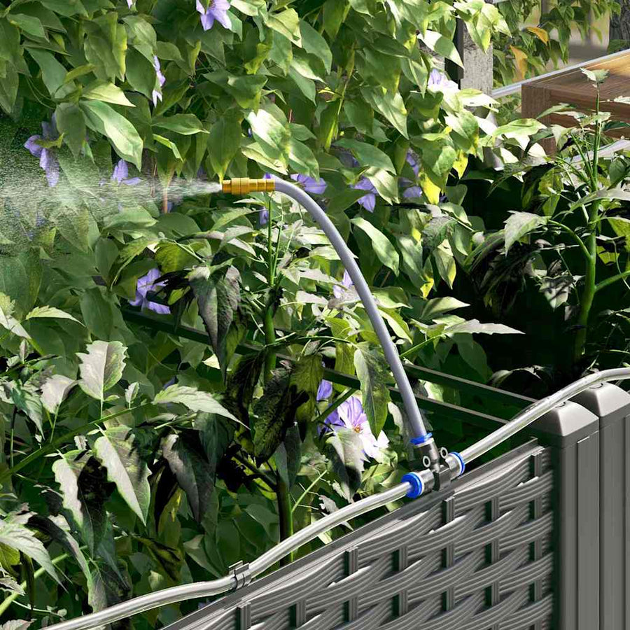 Tuin Bloempot 3 pcs Zwart Staal