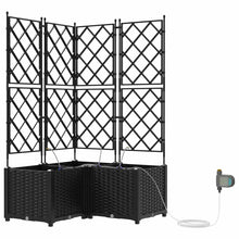 Tuin Bloempot 3 pcs Zwart Staal