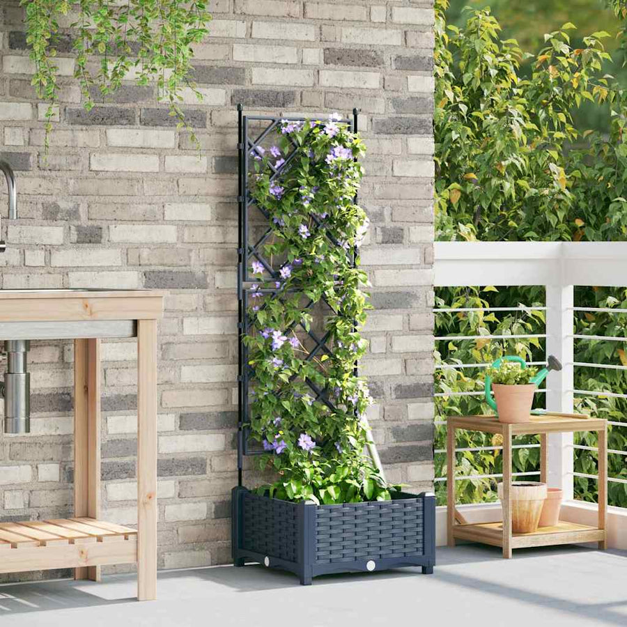 Plantenbak Grijs 40 x 40 x 125,5 cm PP