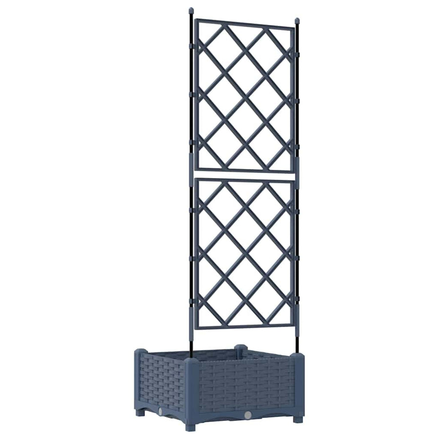 Plantenbak Grijs 40 x 40 x 125,5 cm PP