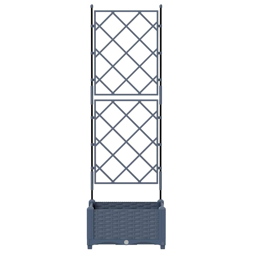Plantenbak Grijs 40 x 40 x 125,5 cm PP