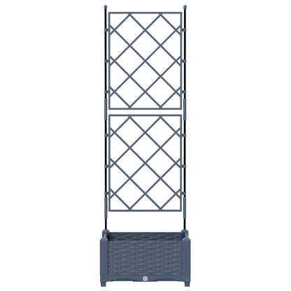 Plantenbak Grijs 40 x 40 x 125,5 cm PP