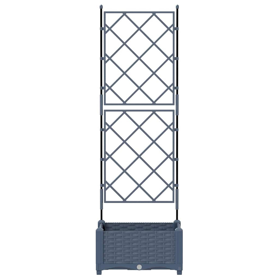 Plantenbak Grijs 40 x 40 x 125,5 cm PP