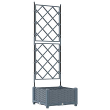 Tuin Bloempot Licht Grijs 40 x 40 x 125,5 cm Staal