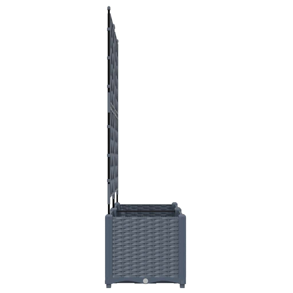 Tuin Bloempot 2 pcs Licht Grijs 80 x 40 x 143 cm Staal
