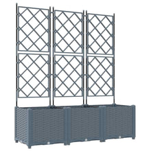 Tuin Bloempot 3 pcs Licht Grijs 120 x 40 x 143 cm Staal