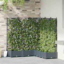 Tuin Bloempot 5 pcs Licht Grijs 120 x 120 x 125,5 cm Staal