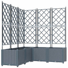 Tuin Bloempot 5 pcs Licht Grijs 120 x 120 x 143 cm Staal