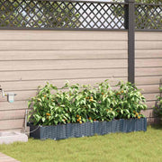 Plantenbak staal lichtgrijs 160x40x22 cm 4 stuks