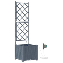 Tuin Bloempot 2 pcs Licht Grijs Staal