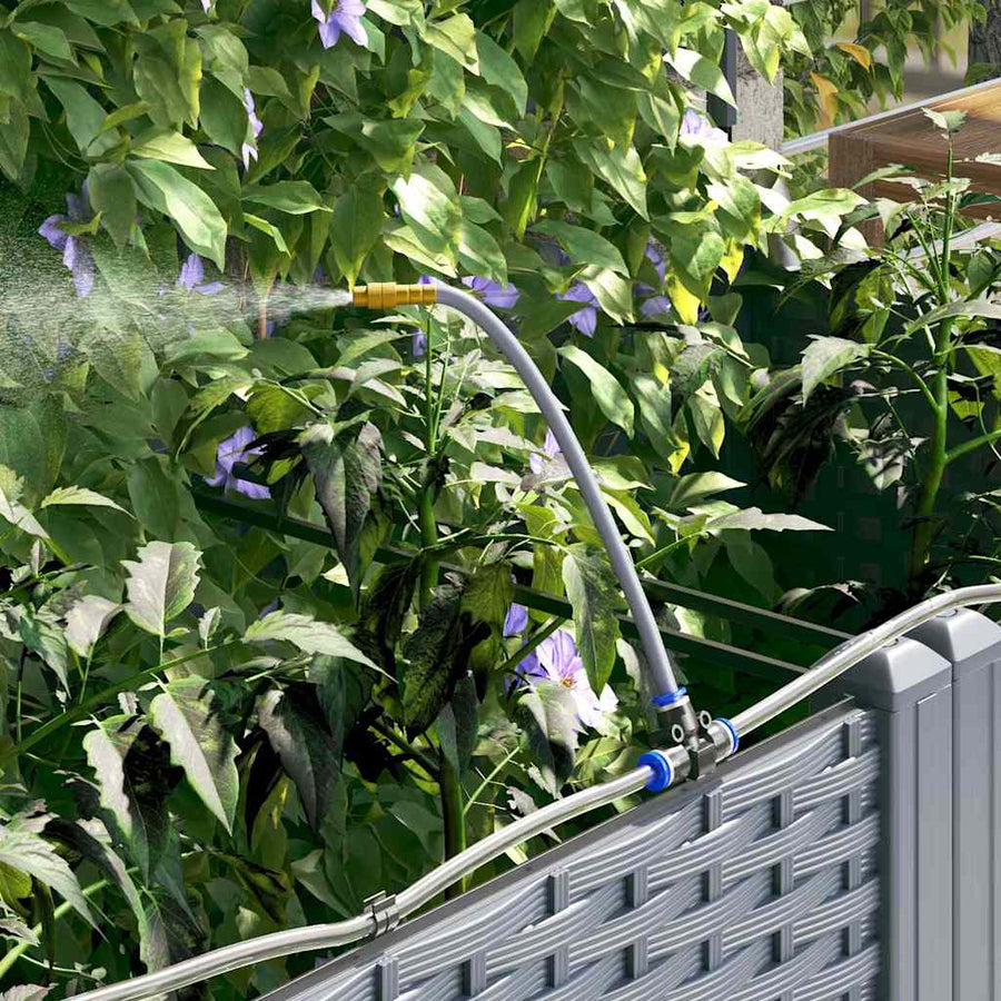 Tuin Bloempot 2 pcs Licht Grijs Staal