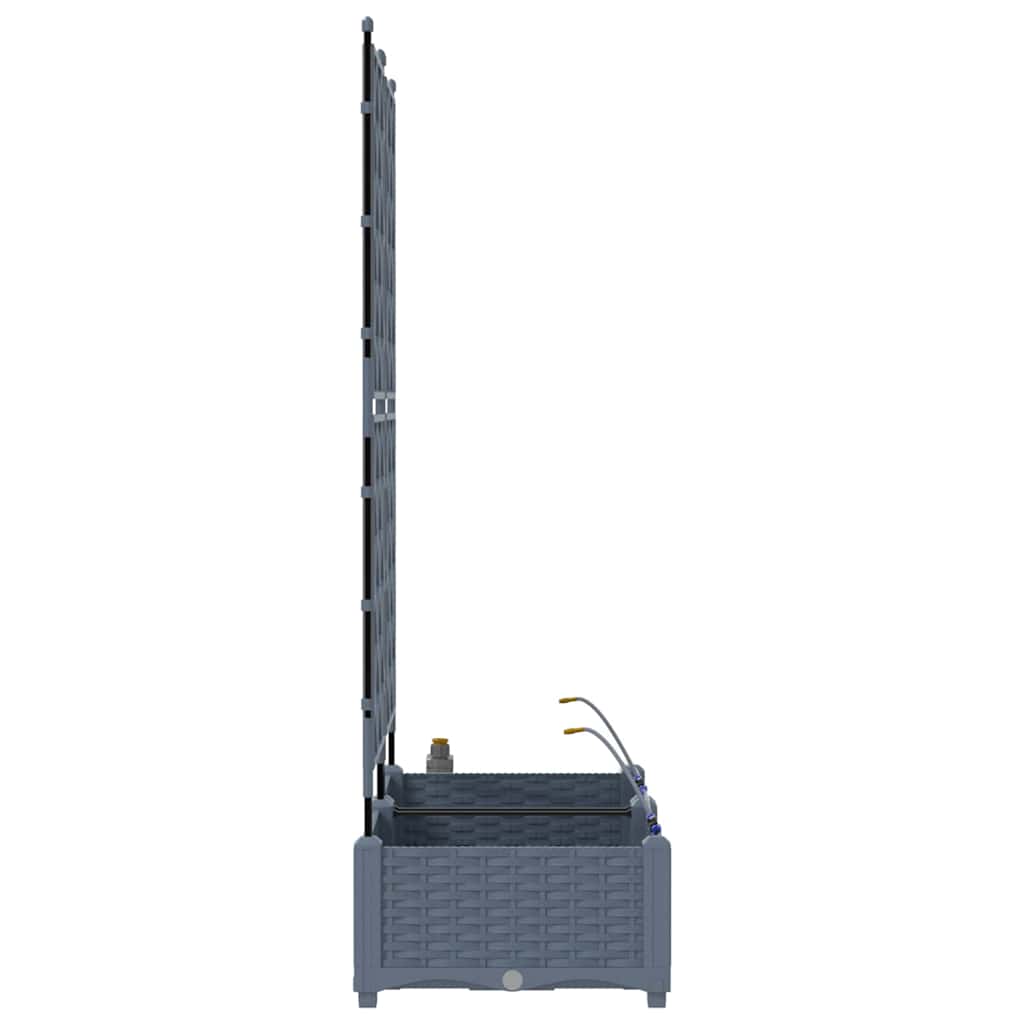 Tuin Bloempot 2 pcs Licht Grijs Staal