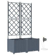Tuin Bloempot 2 pcs Licht Grijs Staal