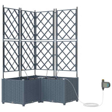 Tuin Bloempot 3 pcs Licht Grijs Staal