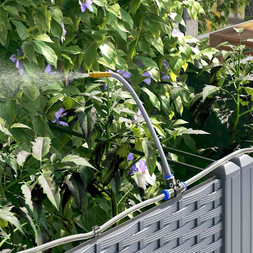 Tuin Bloempot 5 pcs Licht Grijs Staal