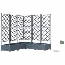 Tuin Bloempot 5 pcs Licht Grijs Staal