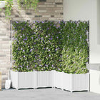 Bloempot 5 stuks 120x120x143 cm staal wit