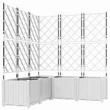 Tuin Bloempot 5 pcs Wit 120 x 120 x 143 cm Staal