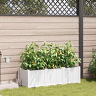 Plantenbak staal 120x40x37.5 cm wit 3 stuks