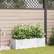 Plantenbak staal 120x40x37.5 cm wit 3 stuks