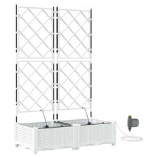 Tuin Bloempot 2 pcs Wit Staal