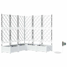 Tuin Bloempot 5 pcs Wit Staal