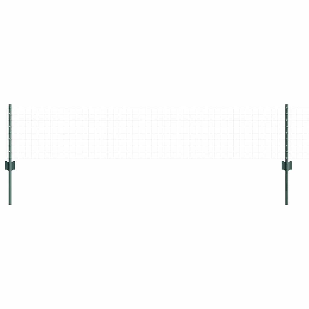 Afrasteringspaal 5 pcs Groen 80 cm Staal