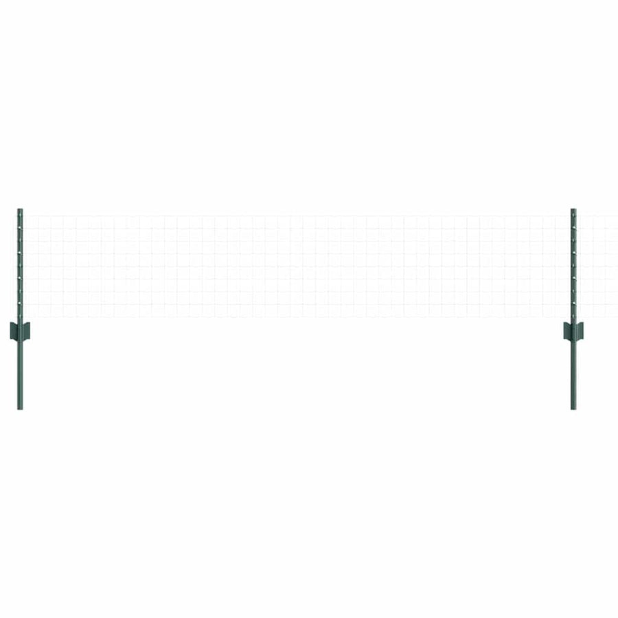 Afrasteringspaal 5 pcs Groen 80 cm Staal