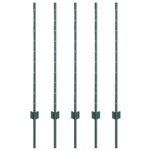 Hekpalen 10 Pcs Groen 100 Cm Staal