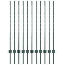 Hekpalen 22 Pcs Groen 120 Cm Staal