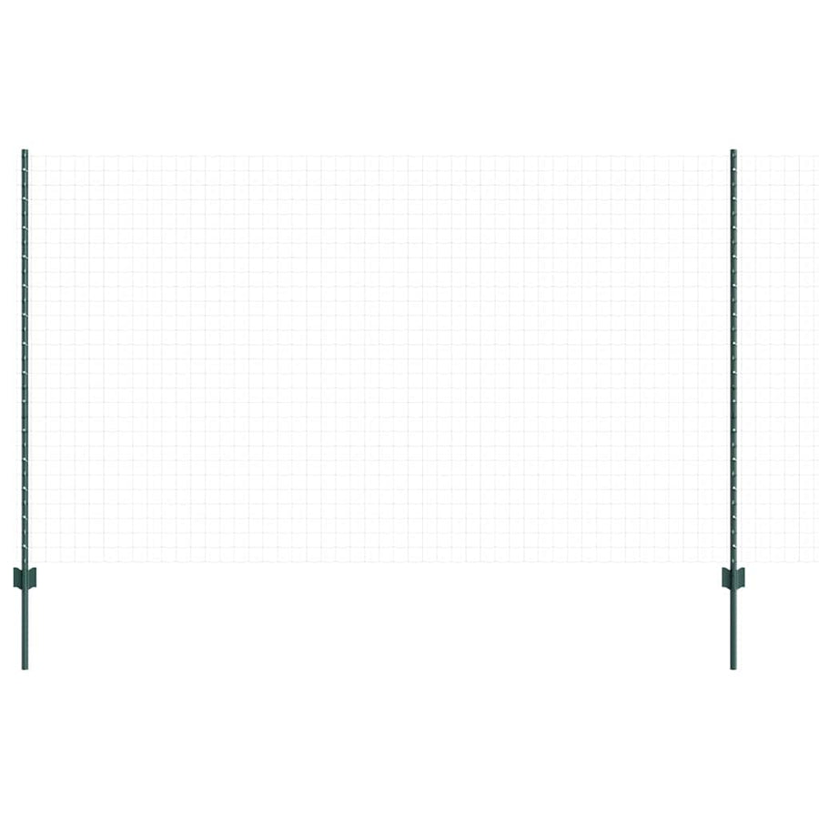 Hekpalen 10 Pcs Groen 140 Cm Staal