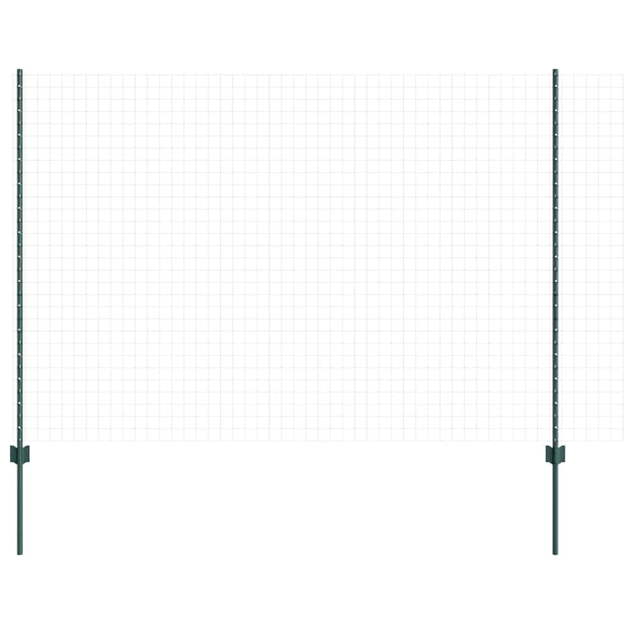 Hekpalen 22 Pcs Groen 150 Cm Staal