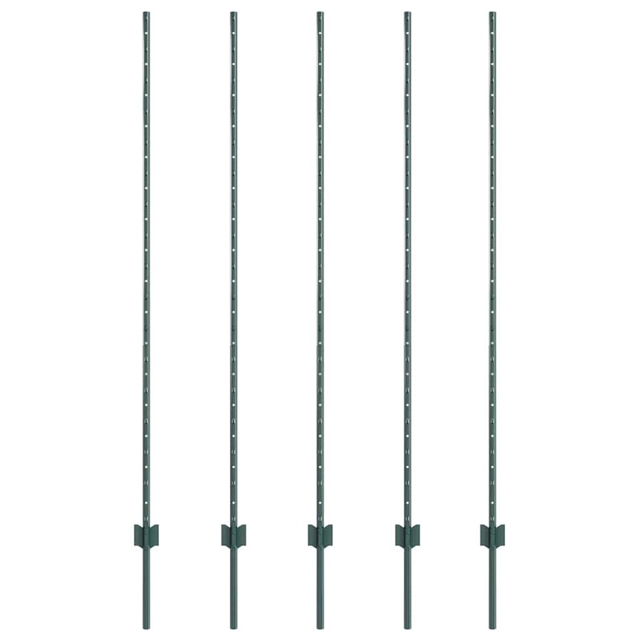 Hekpalen 10 Pcs Groen 160 Cm Staal