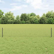 Afrasteringspaal 40 cm staal grijs 5 stuks