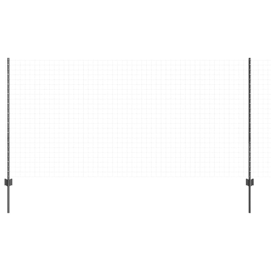 Hekpalen 22 Pcs Grijs 120 Cm Staal