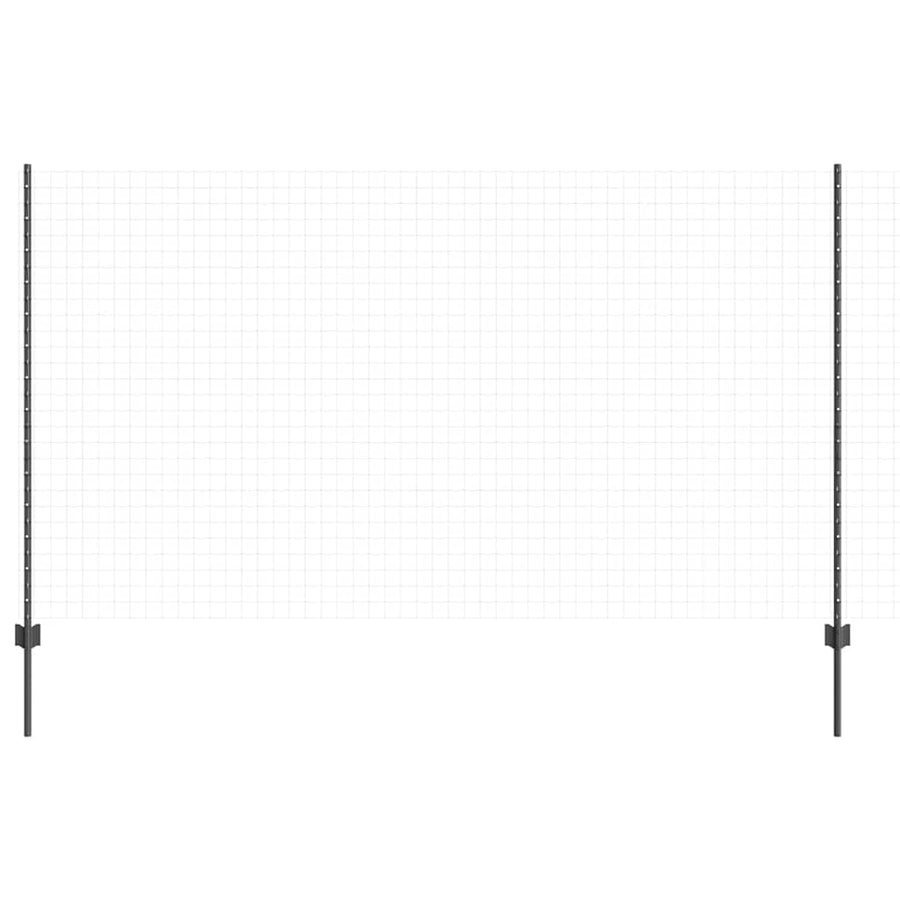 Hekpalen 10 Pcs Grijs 140 Cm Staal
