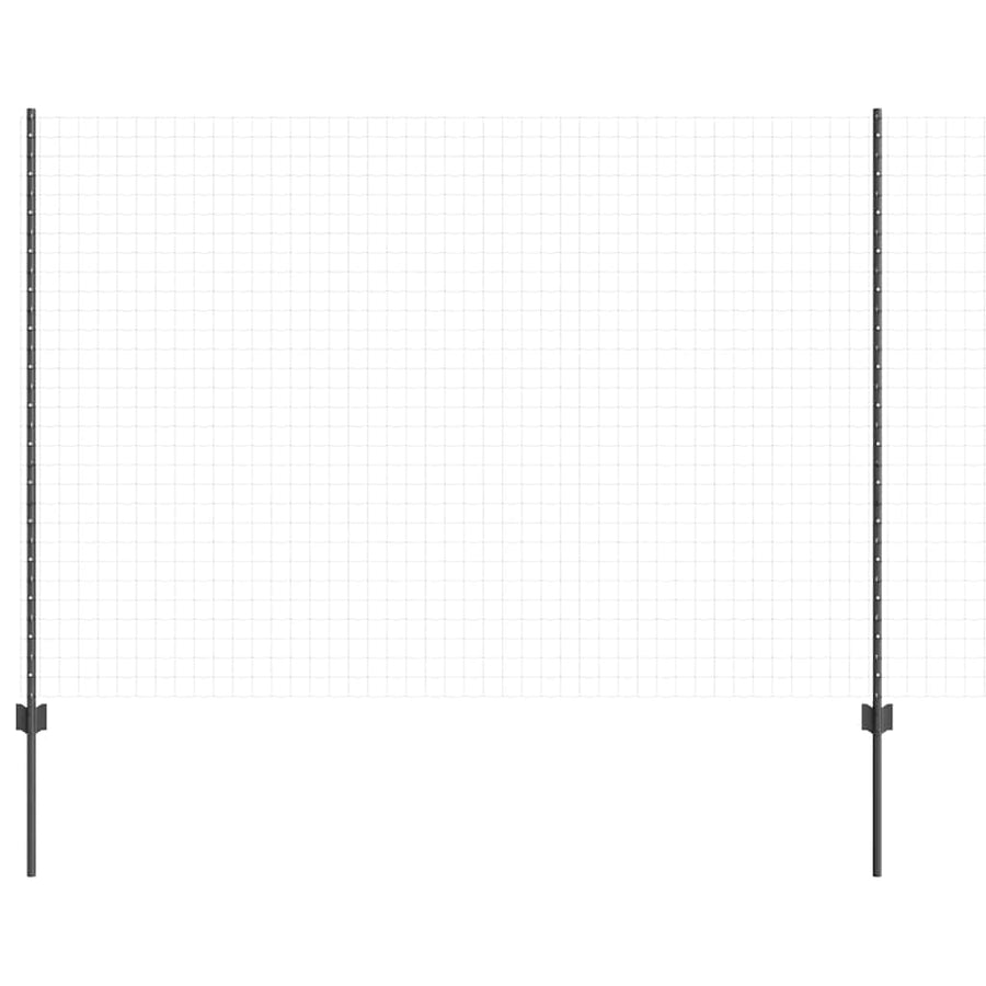 Hekpalen 10 Pcs Grijs 160 Cm Staal