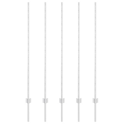 Hekpalen 10 Pcs Zilver 140 Cm Gegalvaniseerd Staal