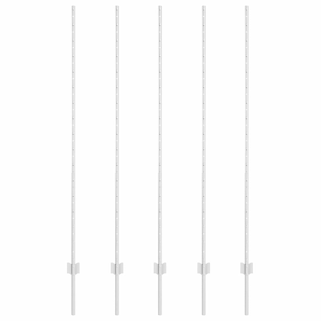 Hekpalen 10 Pcs Zilver 150 Cm Gegalvaniseerd Staal
