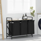 Wasmand 3 vakken sonoma eiken met plank