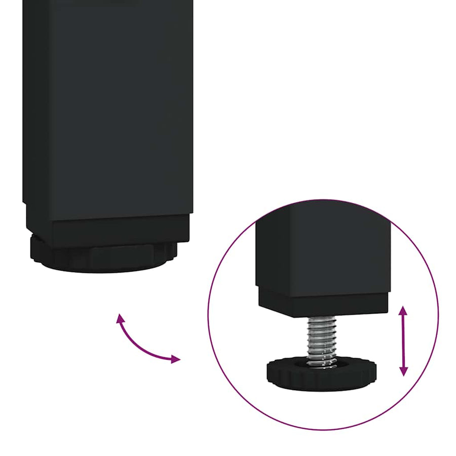 Wasmand 3 vakken met plank bruin eikenkleurig