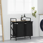 Wasmand 2 vakken met plank sonoma eiken
