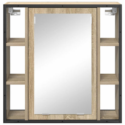 Spiegelkast met plank Sonoma Eiken 60 x 16 x 60 cm Bewerkt hout
