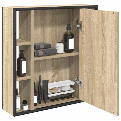 Spiegelkast met plank Sonoma Eiken 60 x 16 x 60 cm Bewerkt hout